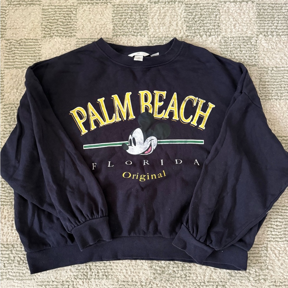 H&M Disney Mickey Mouse Palm Beach Sweatshirt